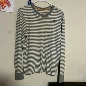 Brand: Hollister Size: Small Color: With with Grey Stripes Type: Long Sleeve